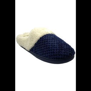 Ultraideas Women's Coral Fleece Slippers Navy - Medium